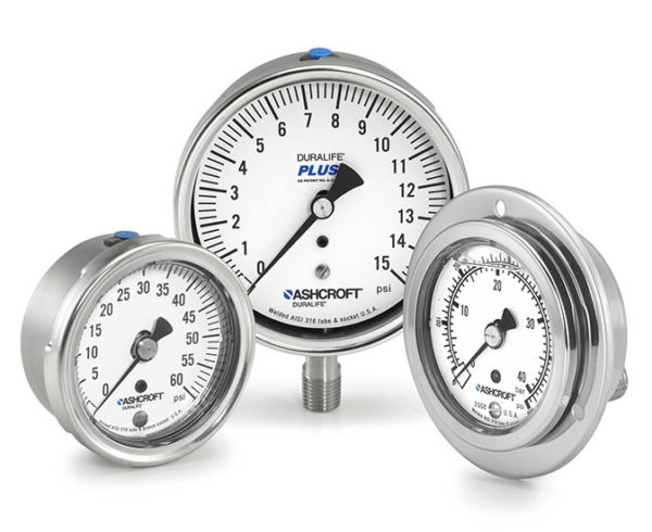 Ashcroft air pressure gauges display picture